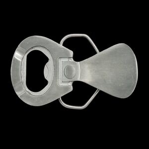 Great American Products‎ Bottle Opener Belt Buckle Fine Pewter Gray Tone